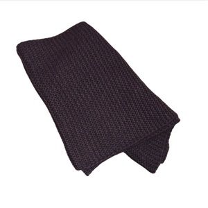 Dark Purple Knit Scarf